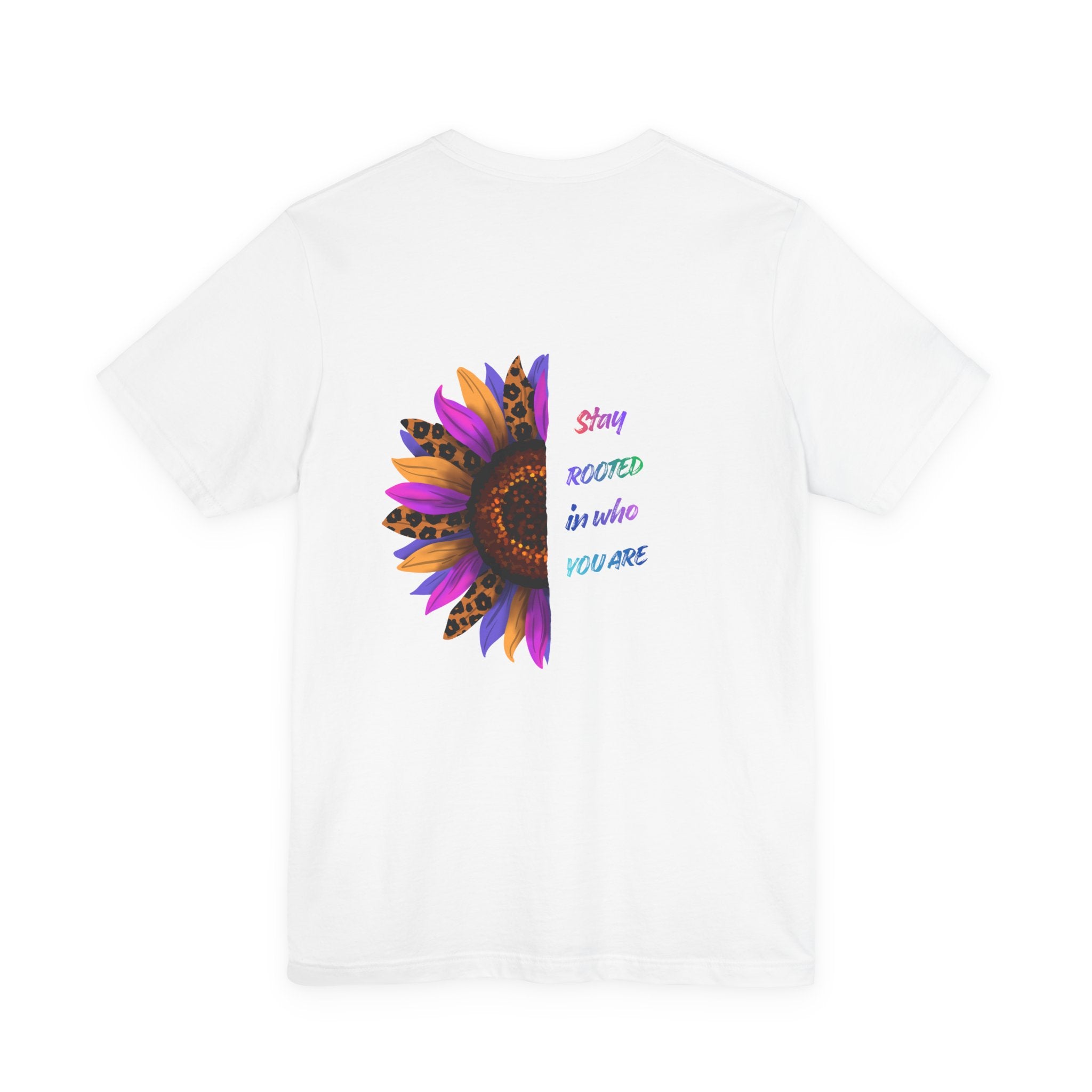Empowering Sunflower Tee — "Stay Rooted" Inspirational Graphic T‑Shirt