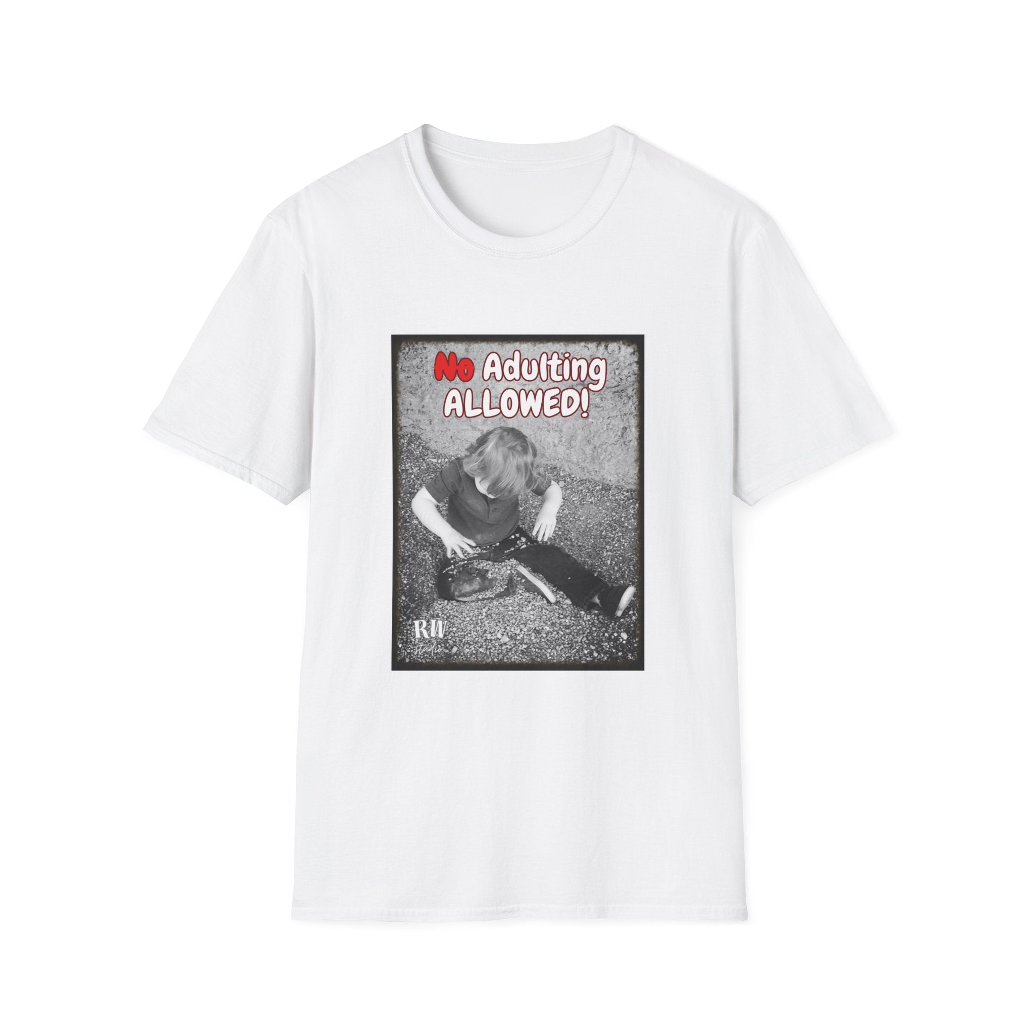 No Adulting Allowed T-Shirt — Play, Have Fun, Be Yourself Graphic Tee