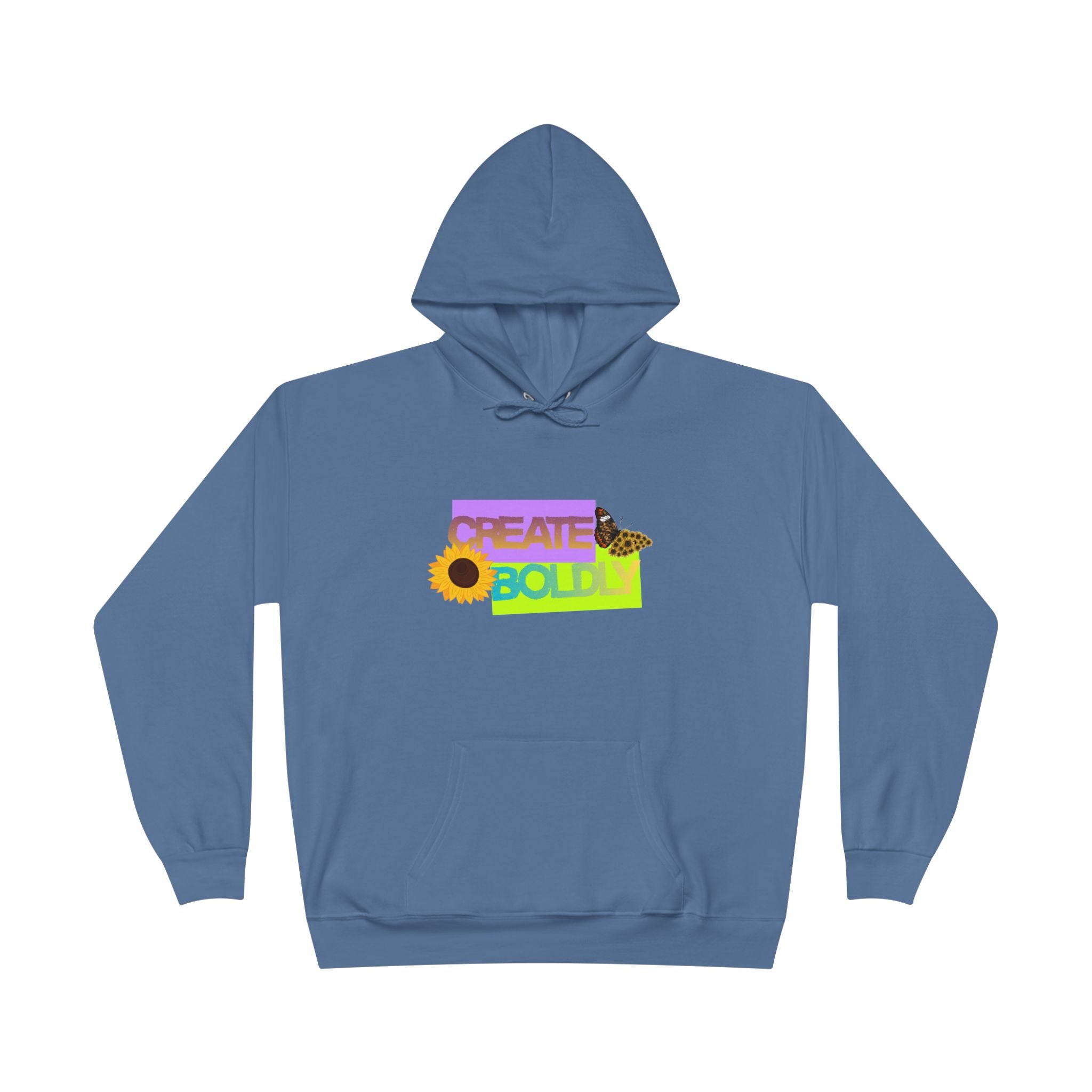 Create Bold Hoodie — Inspirational Sunflower Confidence Pullover