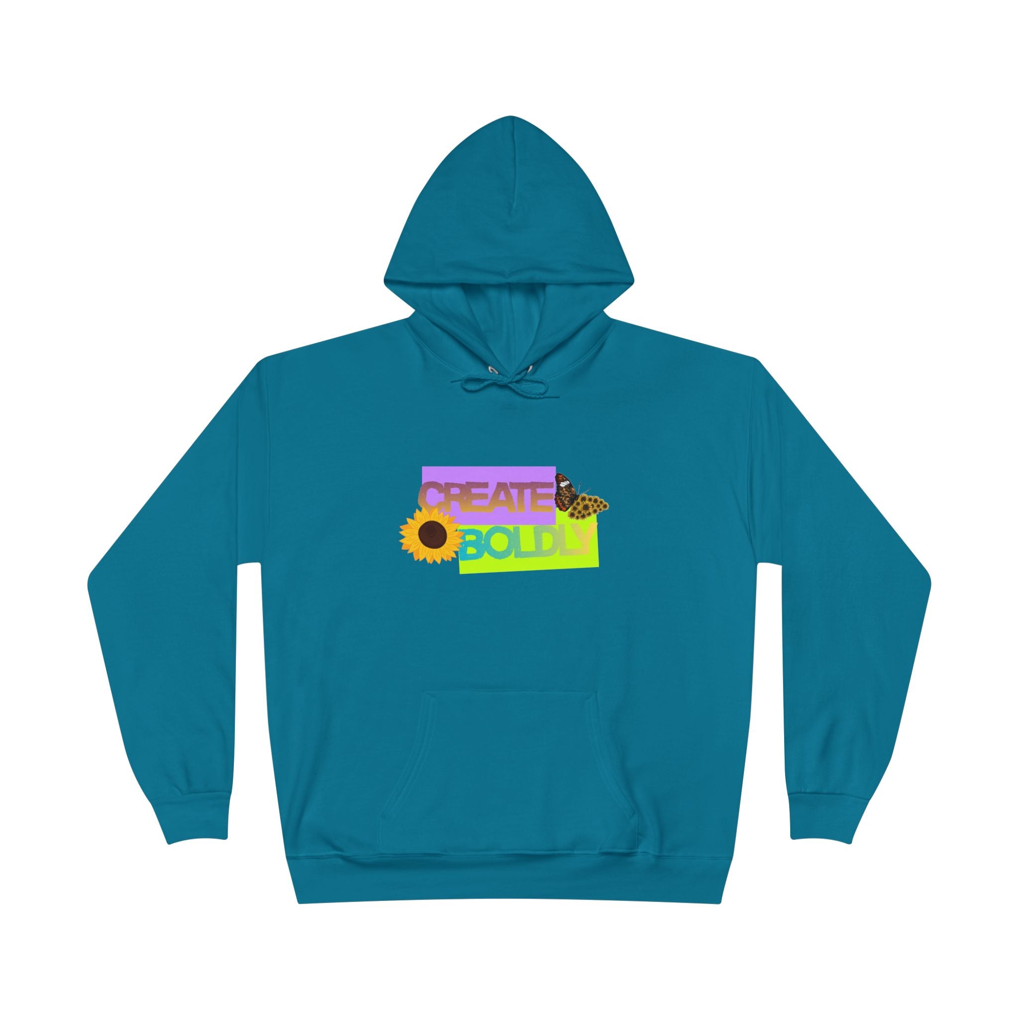 Create Bold Hoodie — Inspirational Sunflower Confidence Pullover